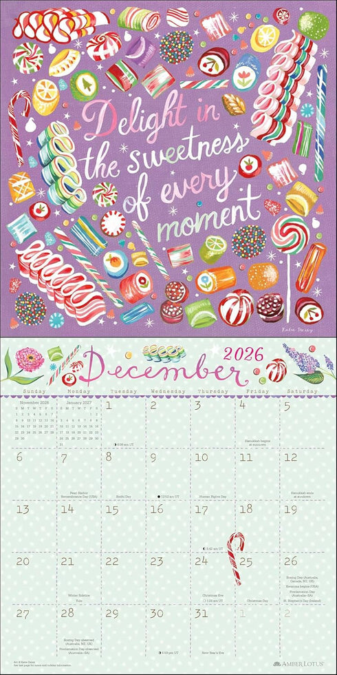 KATIE DAISY 2026 WALL CALENDAR